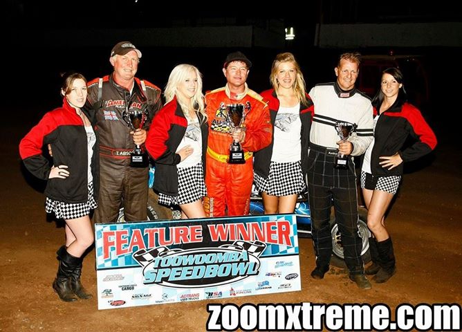 L - R Abson Wanless Chaffey and the trophy girls