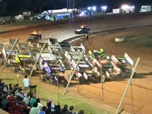 The salute to the crowd at Albany round 9 WSSC