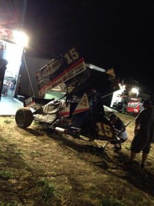 TSR preparing the #15 for the A Main at Chico