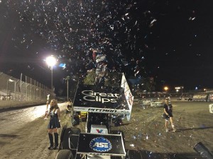 Win number 5 for Daryn Pittman at Antioch Speedway credit WoO